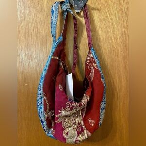 VTG Newport News Boho, Bohemian, Hippie Bag, Purse Handmade In India RARE Y2K